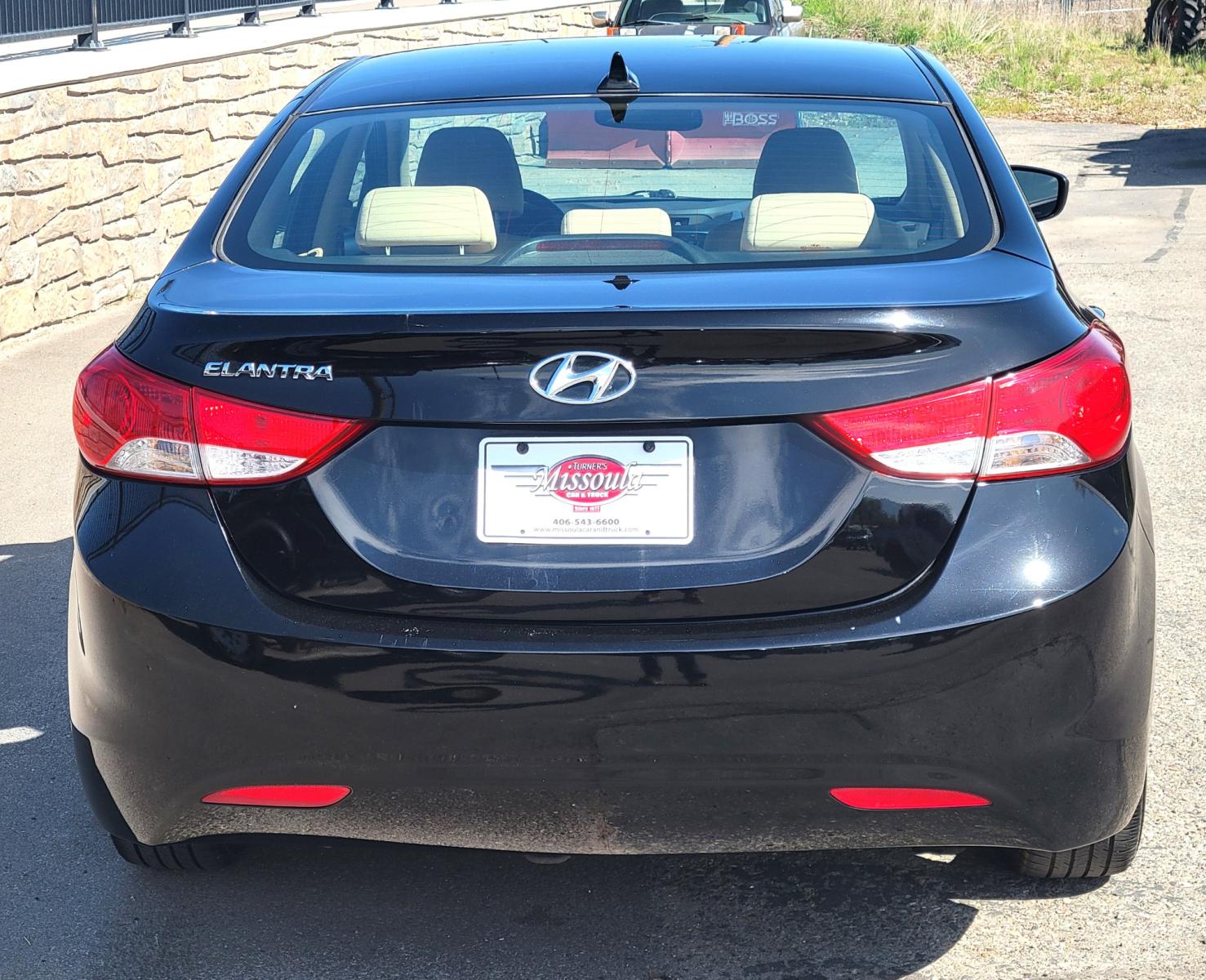 2013 Black /Tan Hyundai Elantra GLS (KMHDH4AE8DU) with an 1.8L I4 engine, 6 Speed Auto transmission, located at 450 N Russell, Missoula, MT, 59801, (406) 543-6600, 46.874496, -114.017433 - Low Mile Front Wheel Drive Sedan. One Owner. Excellent Fuel Economy. 1.8L I4 Engine. 6 Speed Automatic Transmission. AirConditioning. Power Windows and Locks. Bluetooth. - Photo #2